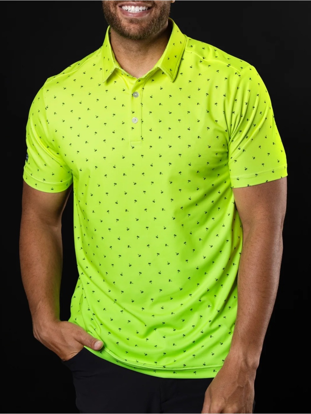 Sunday Swagger Tropical Glow Golf Signature Polo